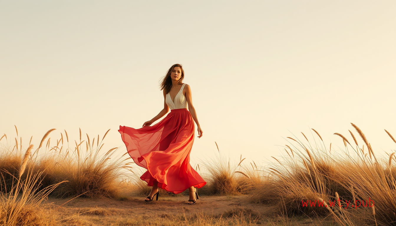 周末优雅之选：飘逸长裙的魅力展现