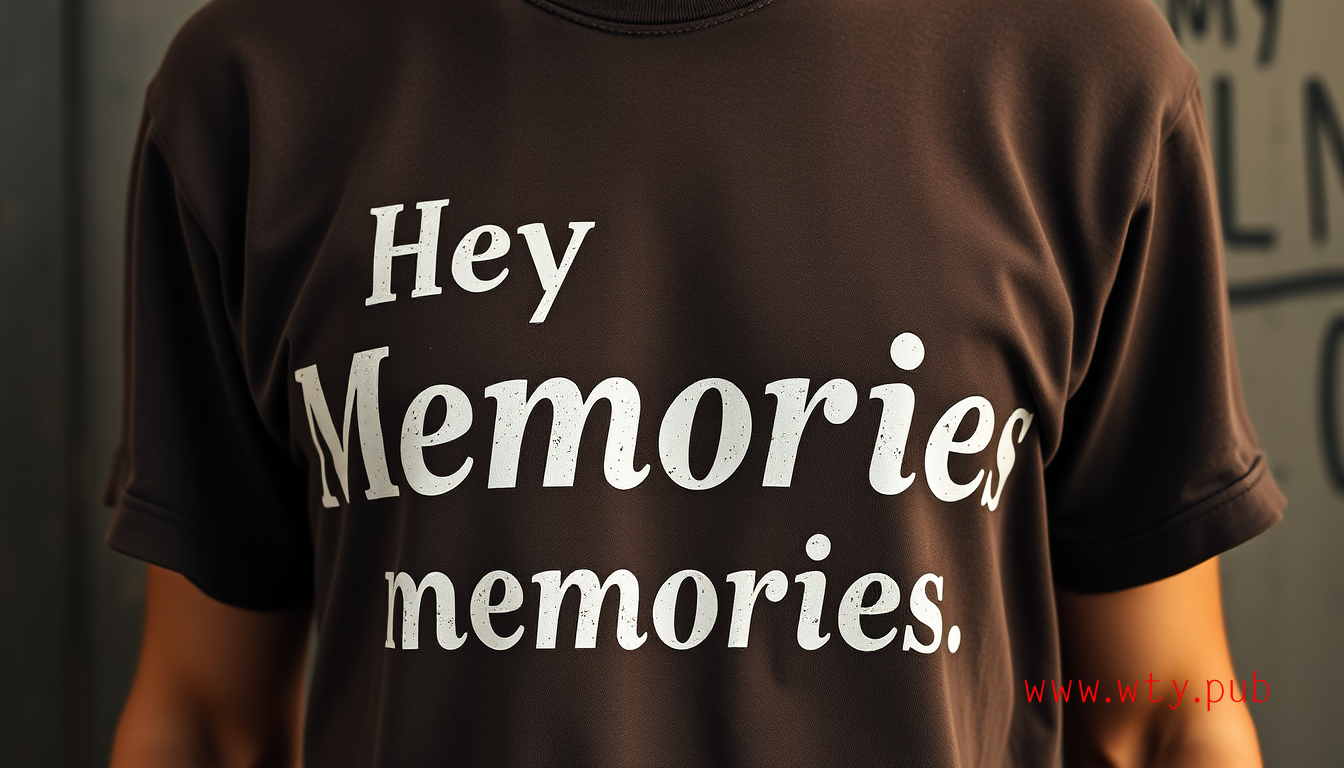 挚爱回忆的棉质T恤