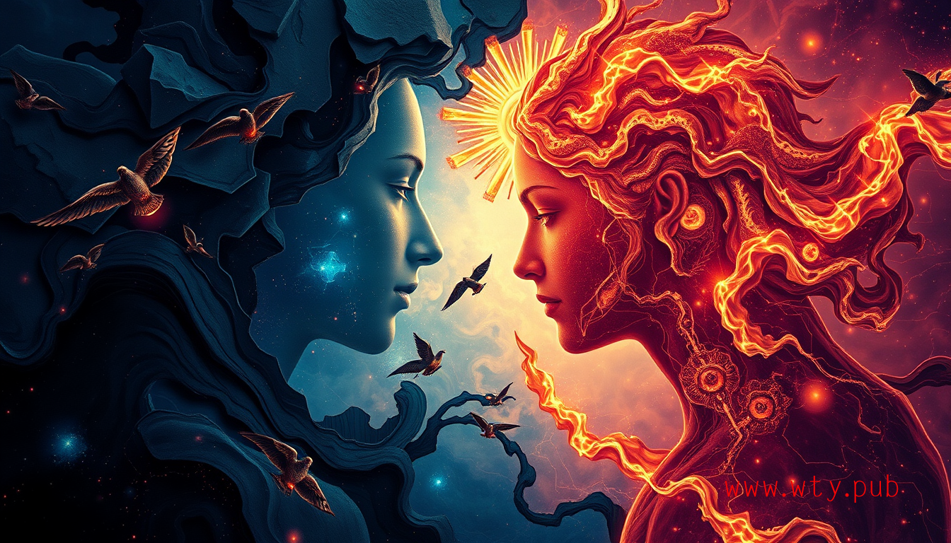 心灵深度洞察——探索内心的双面连体之旅。