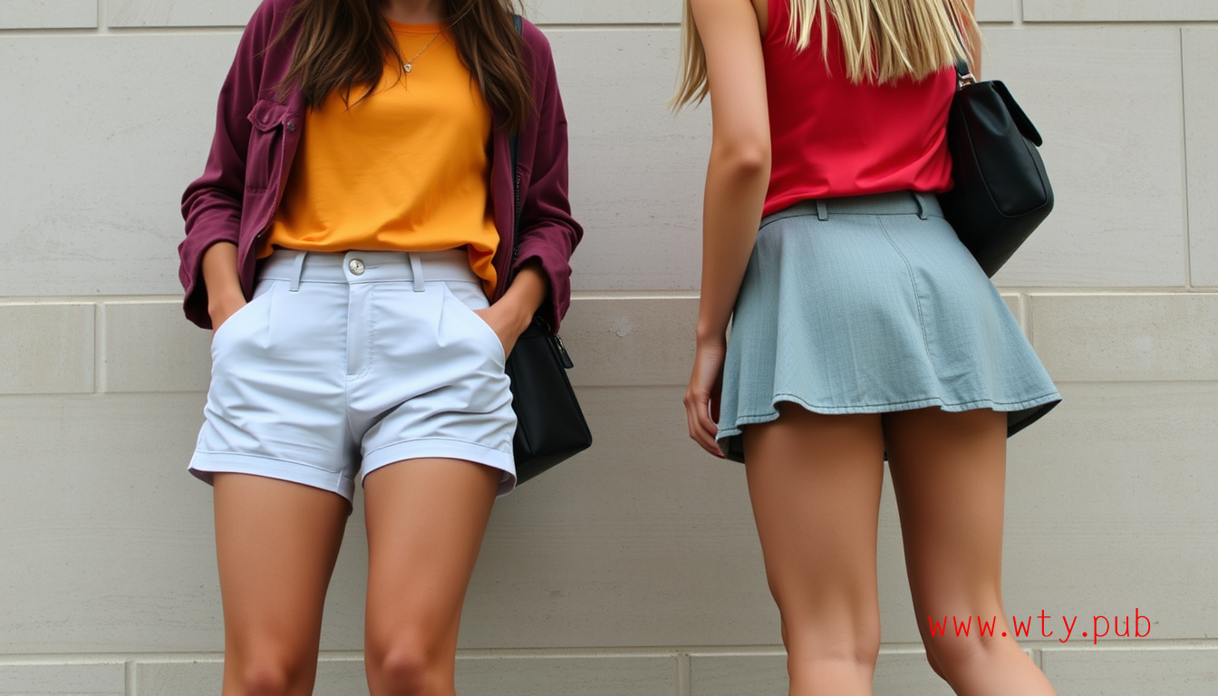 短裤与短裙：时尚选择的对比之争