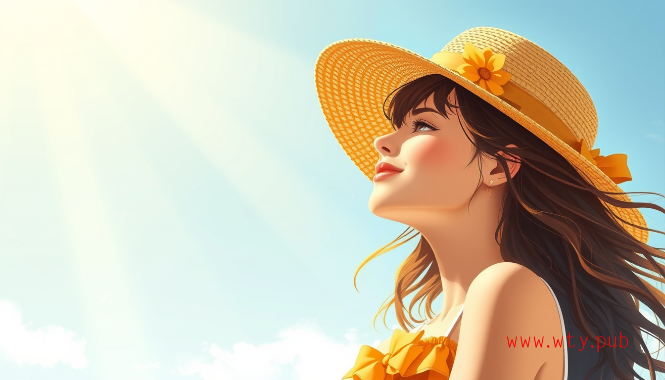 正能量女孩的阳光温暖风采