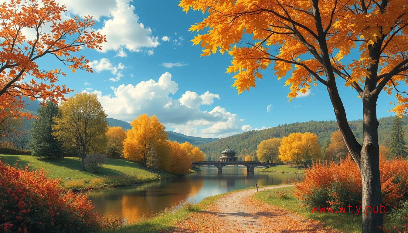 初秋的诗情画意：淡雅清新的季节篇章