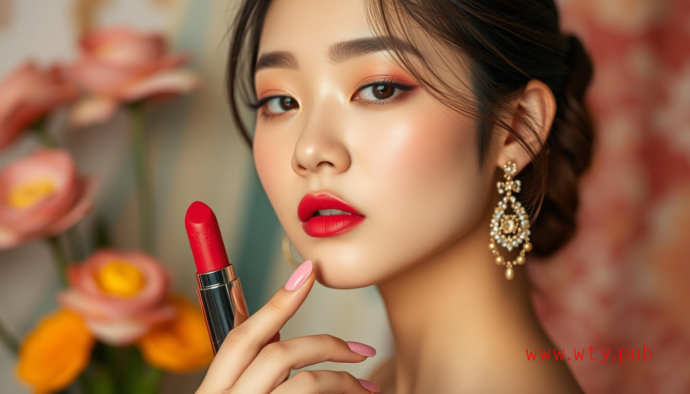 《适合亚洲人妆容的咬唇妆口红色调选择》