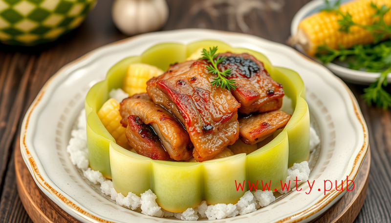 冬日暖胃佳肴：冬瓜玉米蒸排骨，家常美味轻松学
