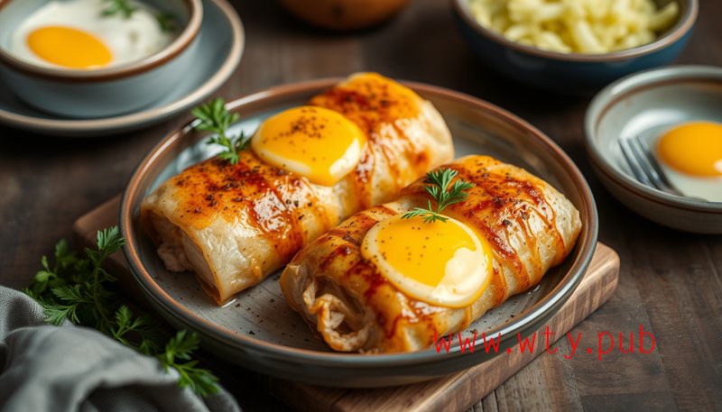 秘制佳肴大揭秘：鸡腿肉卷松花蛋，家常美味轻松学会！