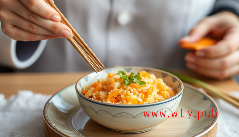 “胡萝卜糯米饭，甜蜜邂逅，家常美味大揭秘！”