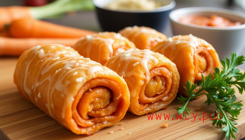 胡萝卜脑髓卷，美味家常食谱大揭秘！轻松学会家常美食新花样