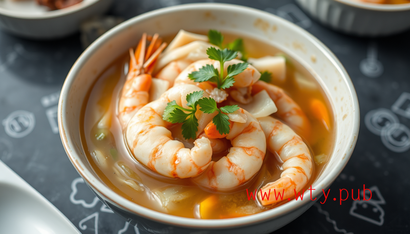 “鲜美滋补大白菜鸡汤蒸虾，家常美食秘籍大公开！一步到位，学会就是你的！”