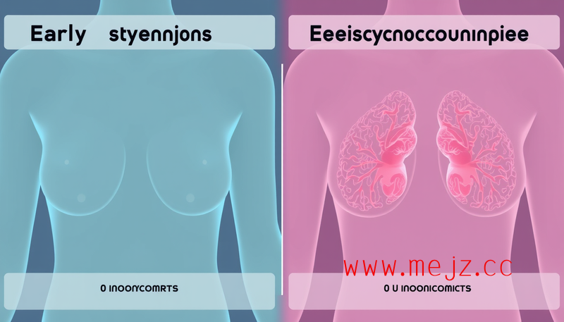 乳腺癌的早期症状与最明显症状的对比分析